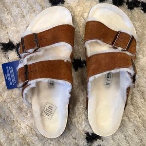 Shearling Arizona Birkenstocks